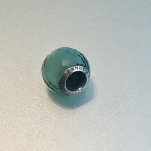 Pandora Geometric Facets Aqua Charm